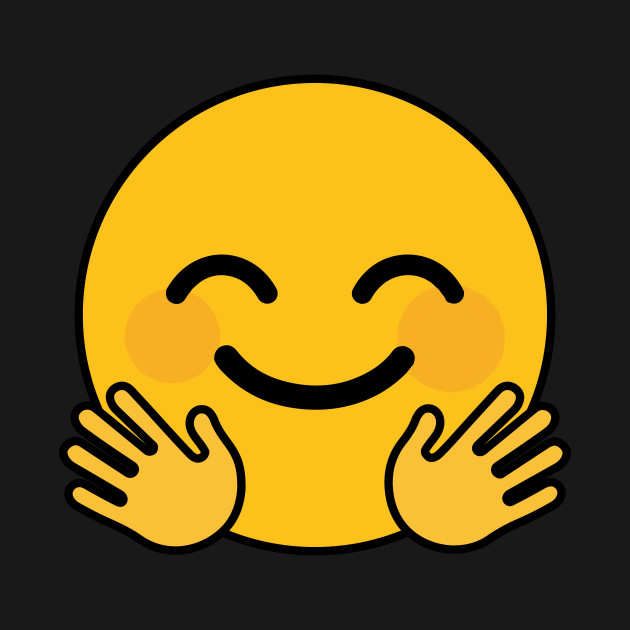 Hugging Hands Blush Face Emoji Hugging Hands Blush Face Emoji TShirt TeePublic
