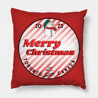 Christmas in canadá Pillow