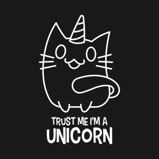 Trust Me I'm a Unicorn Cute Kitty Kitten Cat Unicorn T-Shirt