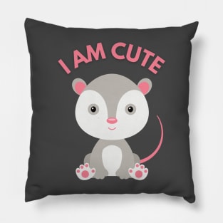 Iam only one Cute opossum Pillow