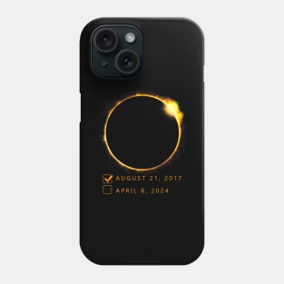Total Solar Eclipse 2024 Phone Case