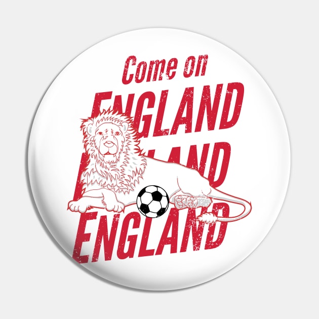 England Soccer Football Fan Pin by atomguy