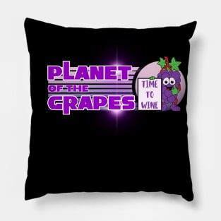 Planet Of The Grapes Pillow