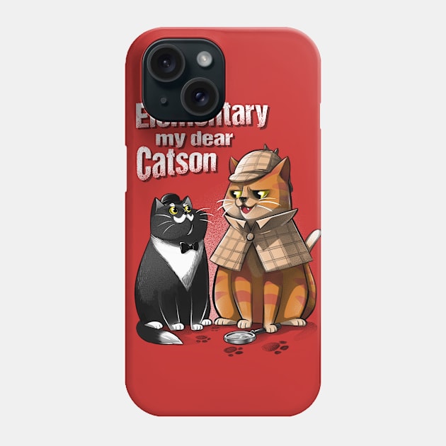 Elementary, my dear Catson Phone Case by alemaglia