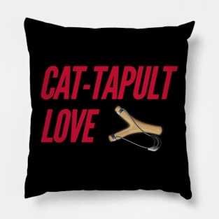 Cat Tapult Love Pillow