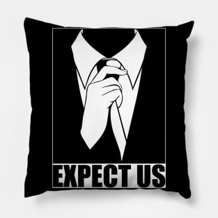 We are Anonymous Disobey. Black and White Civil Disobedience Pillow