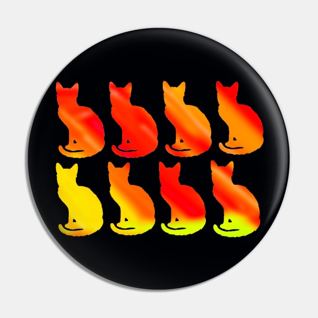 Fiery Kittens Pin by Amanda1775