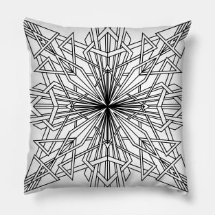 Shine Your Light in Black Pillow