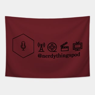 Nerdy Things Podcast Banner Tapestry