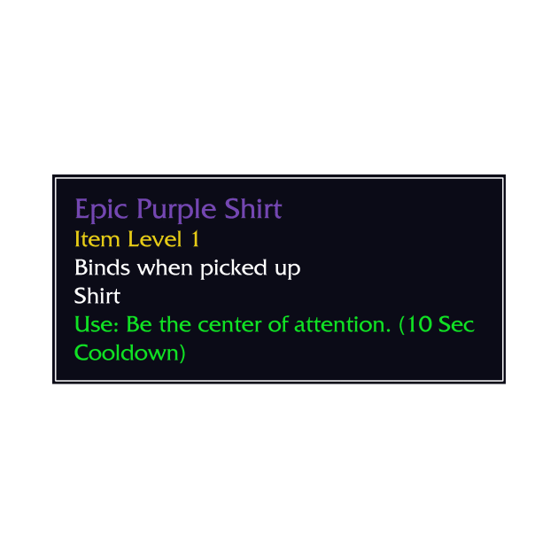 Epic Purple Shirt by snitts