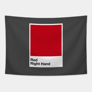 Pantone Red Right Hand Tapestry