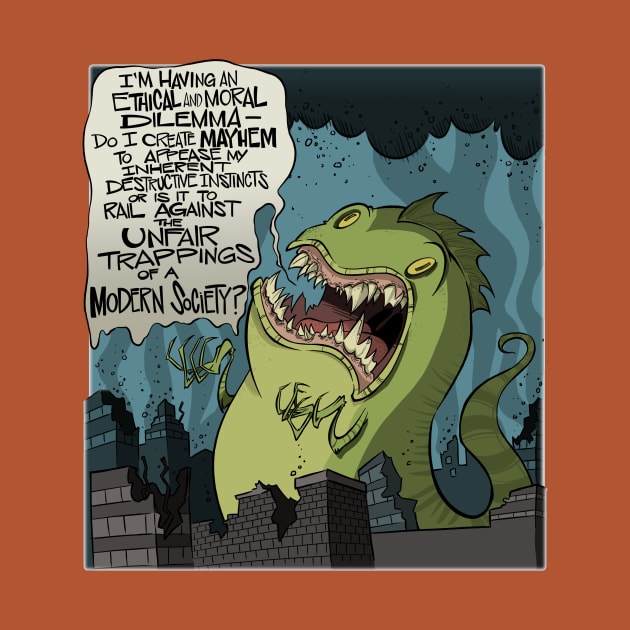 Existential Godzilla by westinchurch