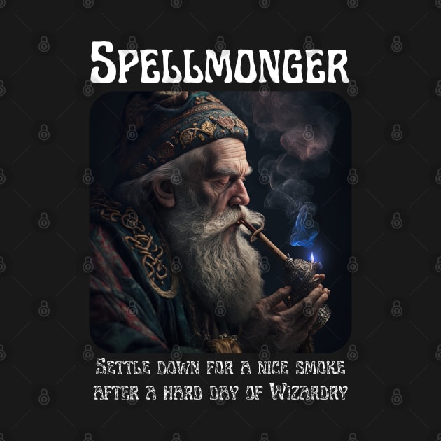 Spellmonger - after a nice day of wizardry by AI-datamancer