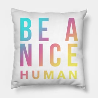 Be A Nice Human Pillow