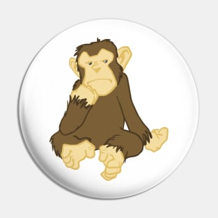 Asplenia Studios Academic Chimps: The Thinker Pin