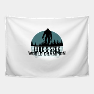 Big Foot Hide and Seek World Champion Tapestry