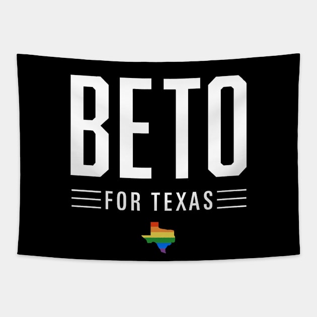 LGBTQ Beto O'Rourke For Texas 2024 | Beto Orourke 2022 Texas Governor | LGBT Gay Pride T-Shirt Tapestry by BlueWaveTshirts