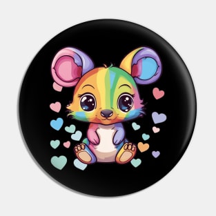 Rainbow of Love Baby Kangaroo Pin