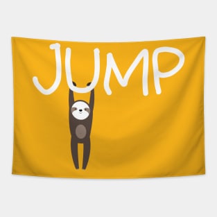 Jump Sloth Tapestry