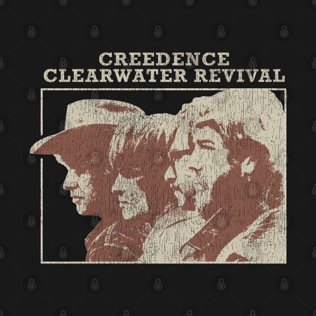 CCR Vintage Retro Distressed Fanart Design by snowblood