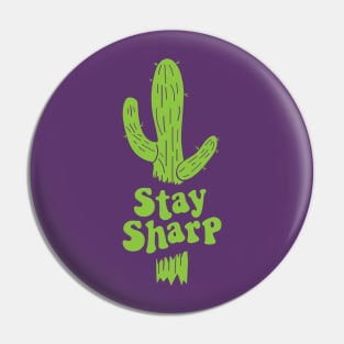 Funny Cactus Shirt Pin