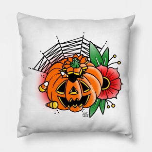 Old School Pumpkin Pillow