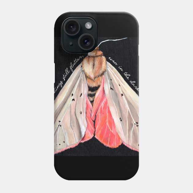 beautiful things still flutter even in the darkness Phone Case by FabulouslyFeminist