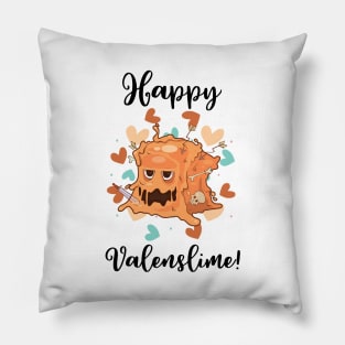 Happy Valenslime Roleplaying Video Game RPG Geek Couple Gift Pillow