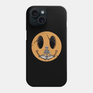 Yoga skull Phone Case