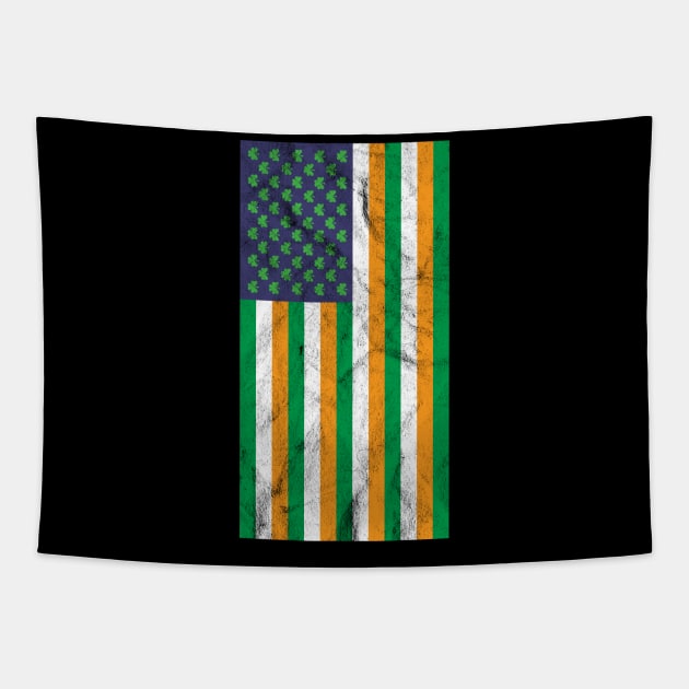 USA and Irish Flag Mashup Tapestry by Swagazon