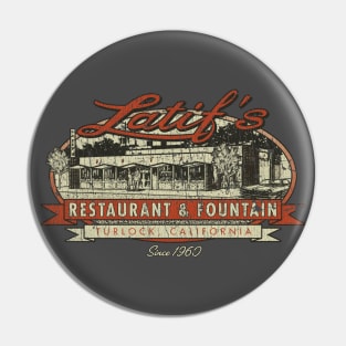 Latif’s Restaurant & Fountain 1960 Pin