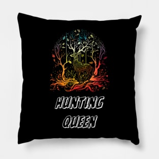 hunting girl Pillow