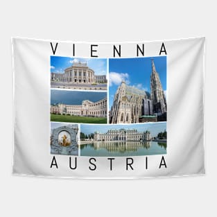 Vienna Austria Famous Sights Schoenbrunn Souvenir Tapestry