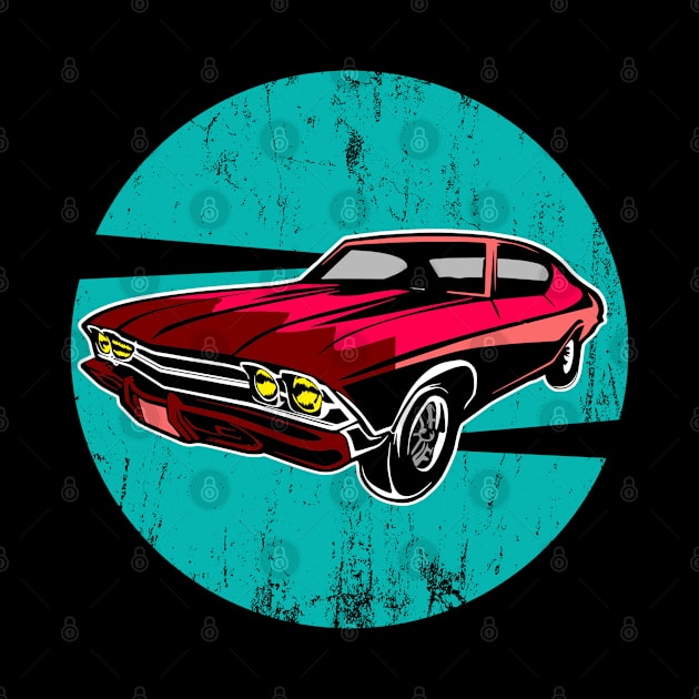 Muscle Car Vintage Retro by T-Shirt.CONCEPTS