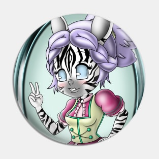 Zebra Girl Pin