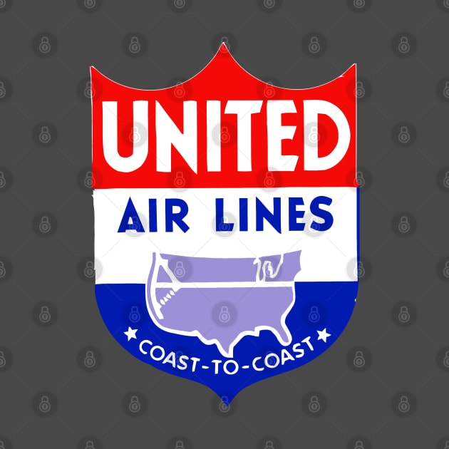 Retro United Airlines by Music City Collectibles