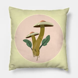 Mushrooms in forest Pillow