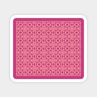 looping hearts pattern 2 on pink Magnet