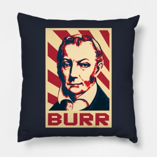 Aaron Burr Retro Propaganda Pillow