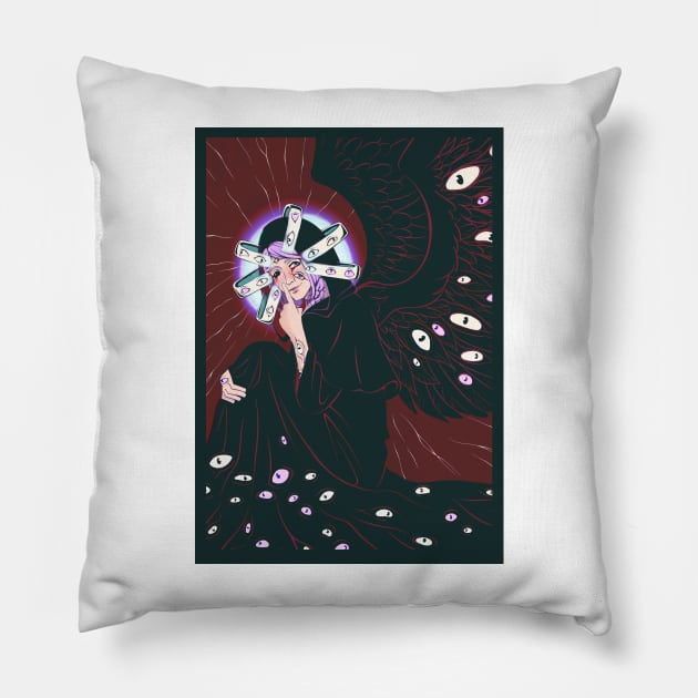 FFXIV Hythlodaeus "The Soulseer" Cosmic Horror Pillow by yalitreads