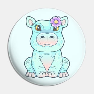 cute hippo Pin