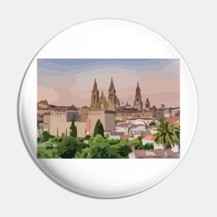Santiago de Compostela Painting Pin