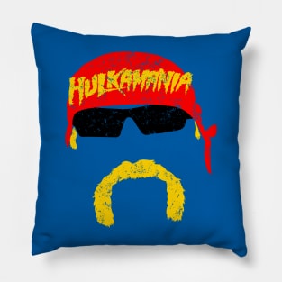 Hulk Hogan Hulkamania Retro Vintage Pillow