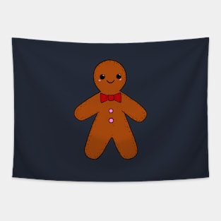 Happy Gingerbread Man Tapestry