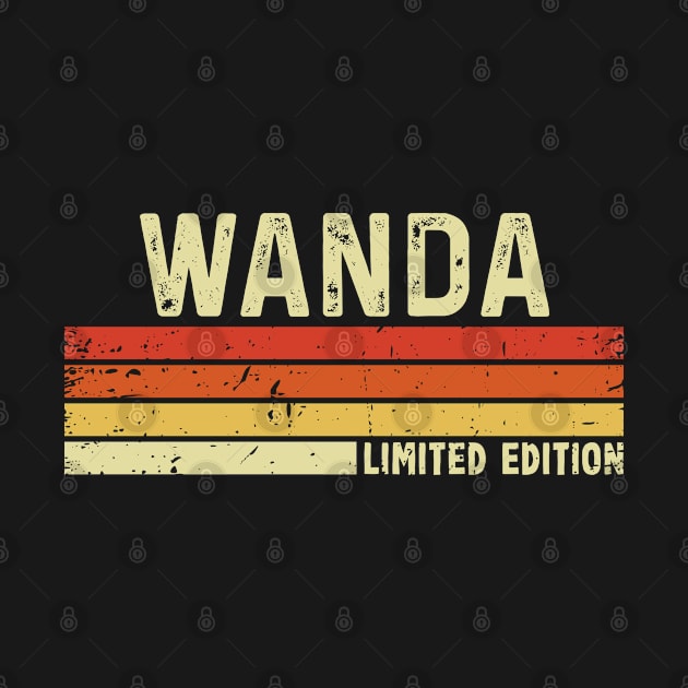 Wanda Name Vintage Retro Limited Edition Gift by CoolDesignsDz