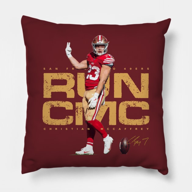 Christian McCaffrey Pillow by Juantamad