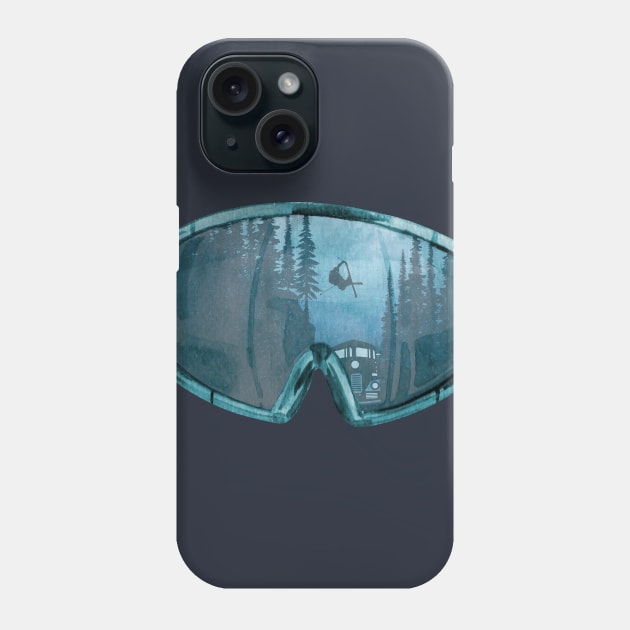 Ski Mask Phone Case by OneRedFox