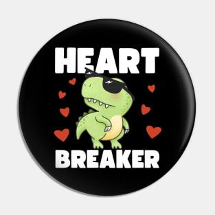 KIDS VALENTINES HEART BREAKER T-REX (HEARTS VERSION) Pin