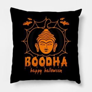 Boodha Happy Halloween Buddha Pumpkin Pillow