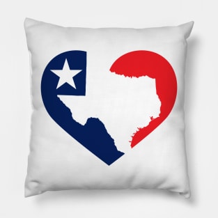 Texas Love Heart Pillow